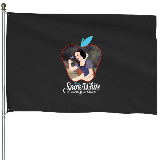 Disney Princess - Snow White Apple Silhouette House Flags