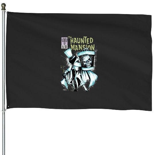 The Haunted Mansion Halloween House Flags, Disney Haunted House Flags, Disney Halloween House Flags, Disneyland House Flags, Horror Movie House Flags