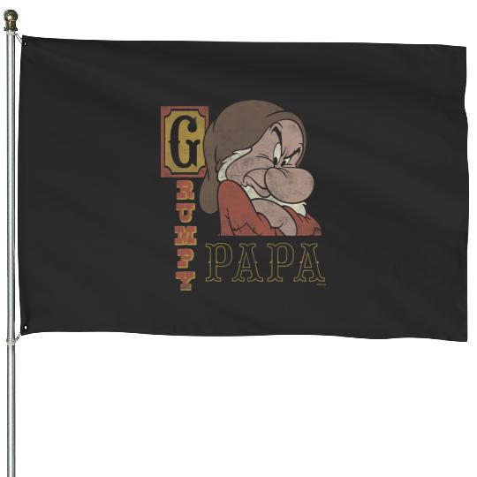 Disney Snow White and the Seven Dwarfs Grumpy Papa House Flags
