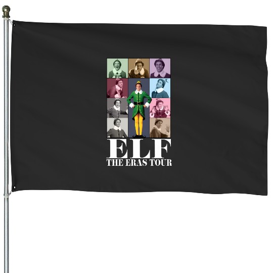 Discover Buddy Elf Christmas The Eras Tour 2157 House Flags