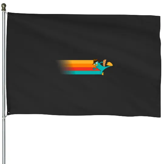 Disney Channel Phineas and Ferb Perry the Platypus House Flags