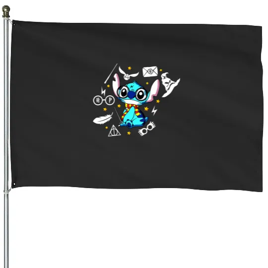 Disney Potter Stitch House Flags, Wizard Stitch
