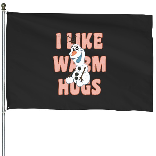 disney frozens Olaf I Like Warm Hugs Sitting Pose Pullover Hoodie House Flags