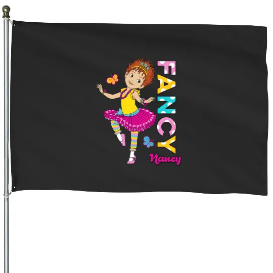 Disney Fancy Nancy Dancing with Nancy House Flags