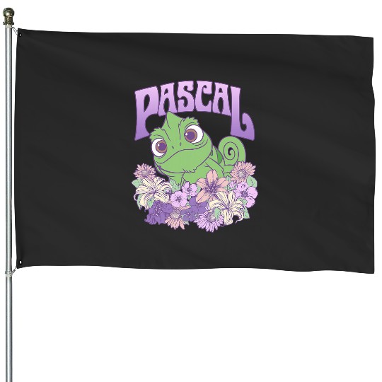 Disney Tangled Cute Pascal Floral Pastel Big Chest Portrait House Flags