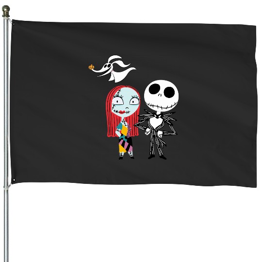 Disney Nightmare Before Christmas Dark Jack Sally House Flags