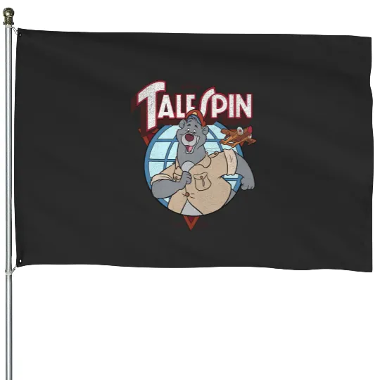 Disney TaleSpin Baloo Logo House Flags