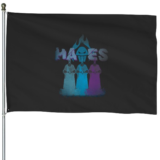 Disney Villains Hercules Hades Distressed Metal Rock Band House Flags