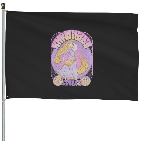Disney Tangled Rapunzel Seventies Retro House Flags