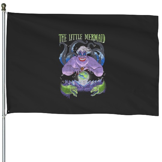 Disney The Little Mermaid Evil Ursula Crystal Ball House Flags