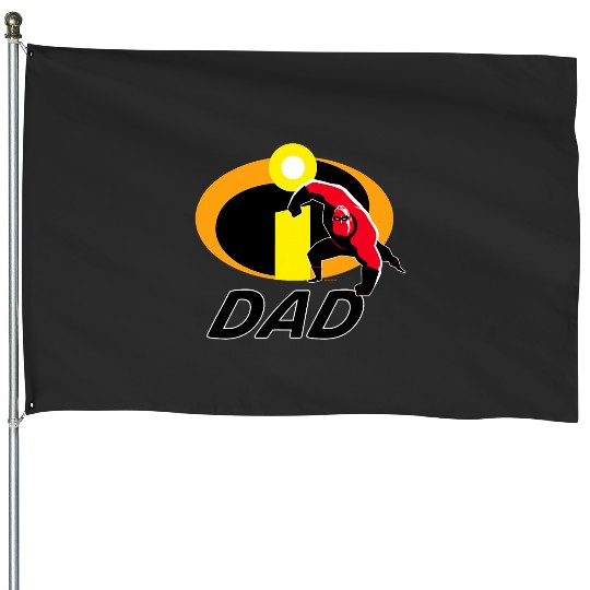 Disney and Pixars The Incredibles Mr. Incredible Dad Family House Flags