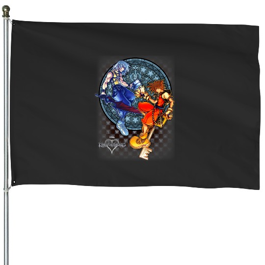 Disney Kingdom Hearts Sora Riku Chain Of Memories House Flags