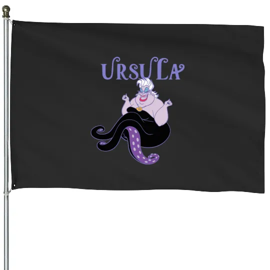 Disney The Little Mermaid Ursula Vintages Villain Portrait House Flags