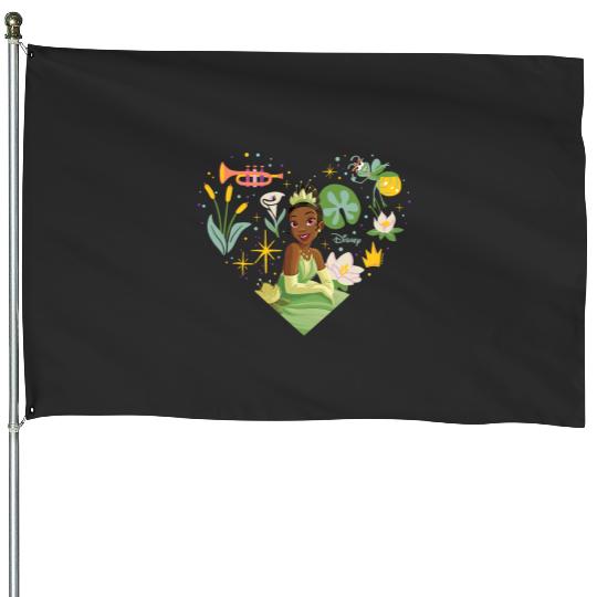 Disney Princess Tiana Nature Heart House Flags