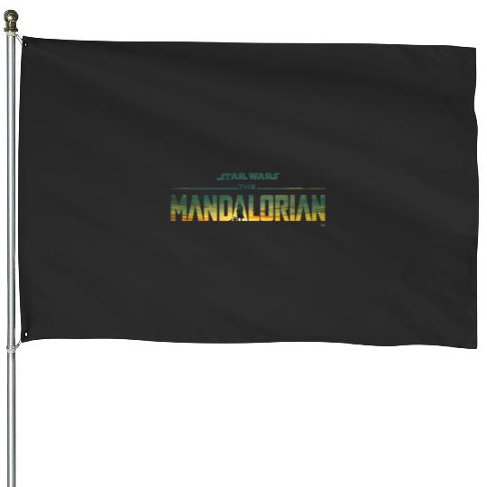 Star Warsss The Mandalorian Season 3 Logo Grogu Disney House Flags