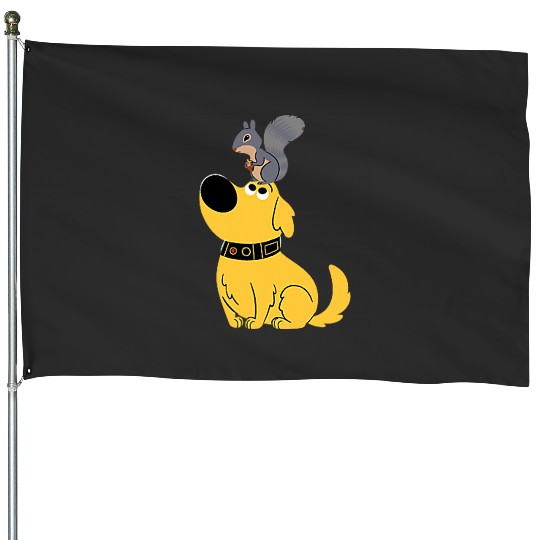 Disney and Pixars Dug Days Squirrel House Flags