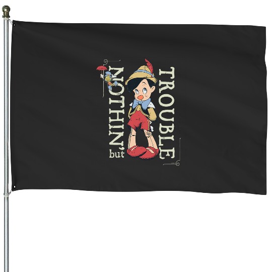 Disney Pinocchio Nothin but Trouble Since 1940 House Flags