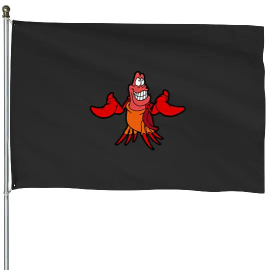 Disney The Little Mermaid Sebastian Crab Pocket Icon House Flags