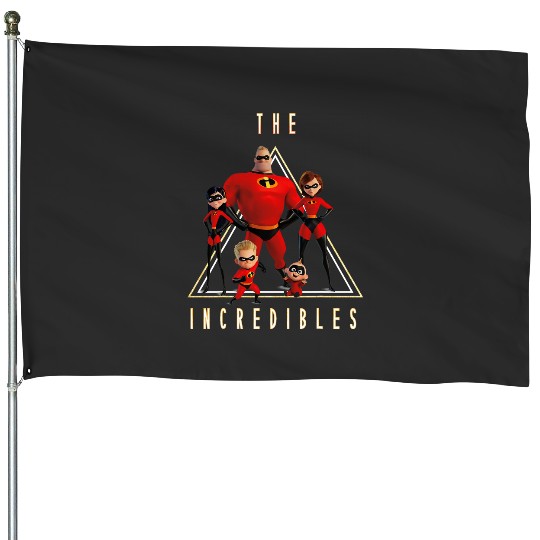 Disney Pixars Incredibles Family Shot Graphic House Flags