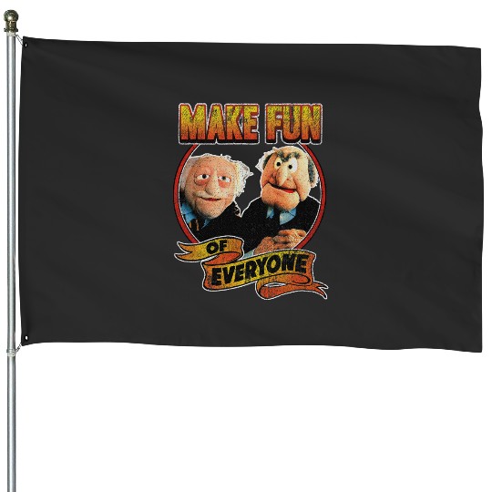 Disney The Muppets Make Fun Of Statler Waldorf Vintages Shot House Flags