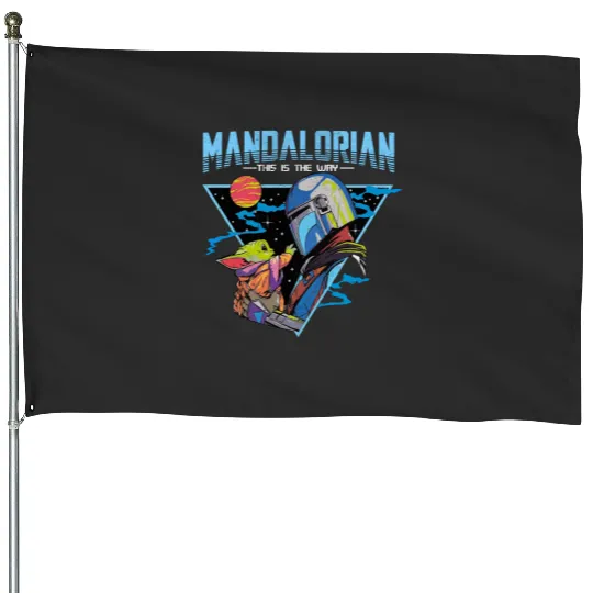 New Collection Star Wars Mandalorian House Flags, Disneyland, Disney Trip House Flags, Star Wars House Flags