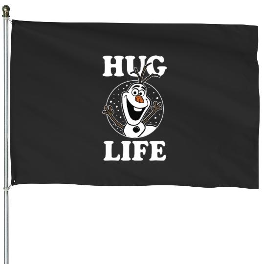disney frozens Olaf Hug Life Portrait House Flags