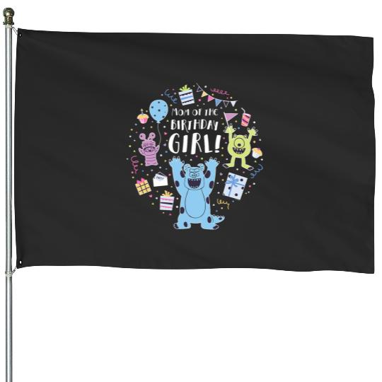 Disney and Pixars Monsters Inc. Mom of the Birthday Girl House Flags