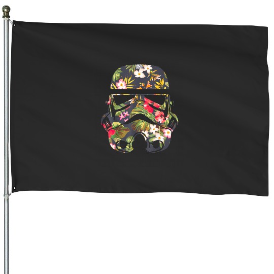 Tropical Stormtrooper Floral Print Disney+ T-Shirt House Flags