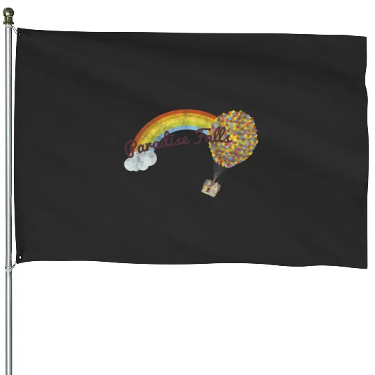 Disney Pixars Up Paradise Falls Rainbow House Flags