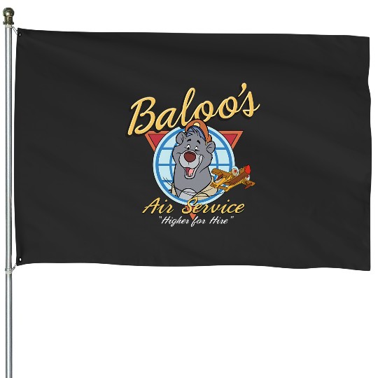 Disney Talespin Baloos Service House Flags