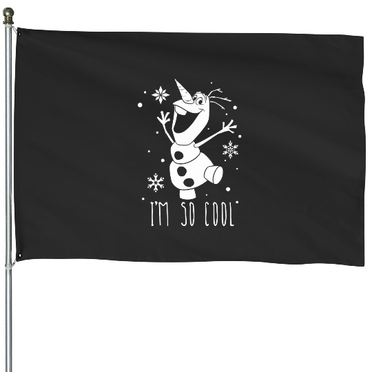 disney frozens Olaf Im So Cool Dancing Graphic House Flags