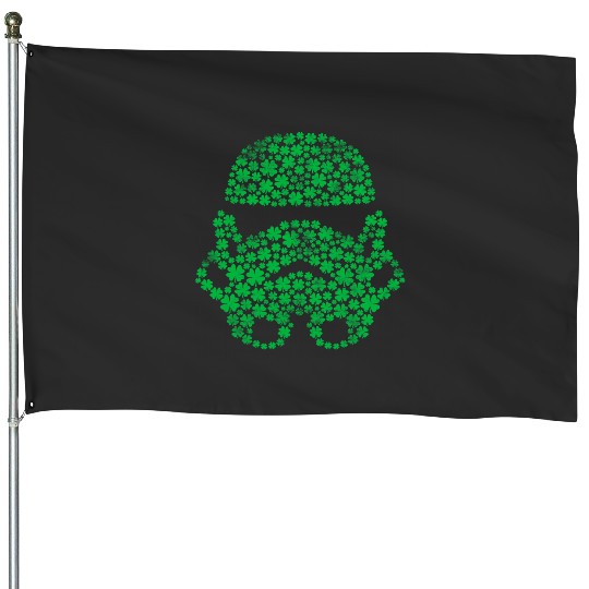 Star Warss Stormtrooper Clovers St. Patricks Day Disney House Flags
