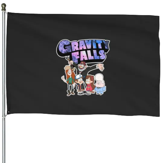 Disney Gravity Falls Characters Group House Flags, Magic Kingdom House Flags