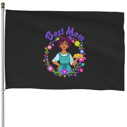 Disney Encanto Julieta Madrigal Best Mom Portrait House Flags