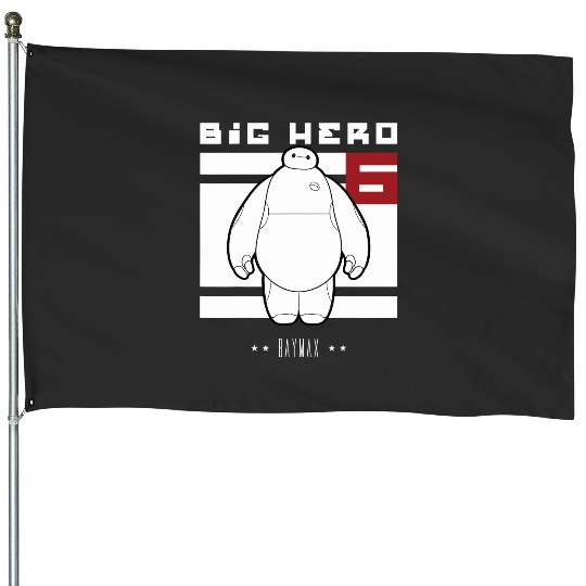 Disney Big Hero 6 Baymax All White Flag House Flags