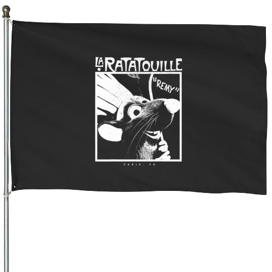 Disney Pixars Ratatouille Chef Remy Faded Silhouette House Flags