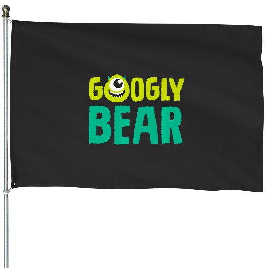 Disney and Pixars Monsters Inc. Mike Wazowski Googly Bear Premium House Flags