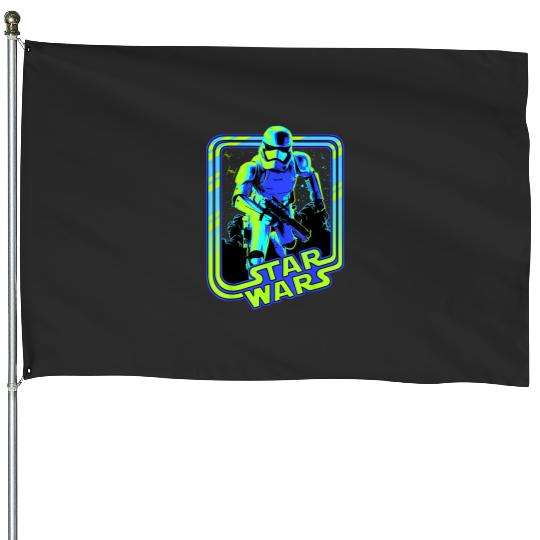 Stormtrooper Glow Neon Disney+ T-Shirt House Flags