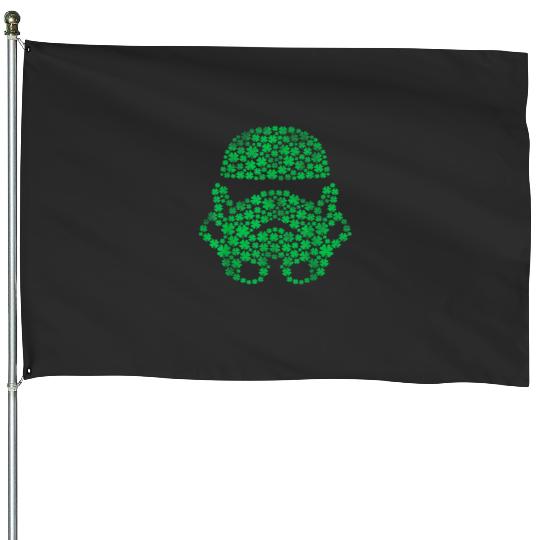 Stormtrooper Clovers St. Patrick's Day Disney+ T-Shirt House Flags
