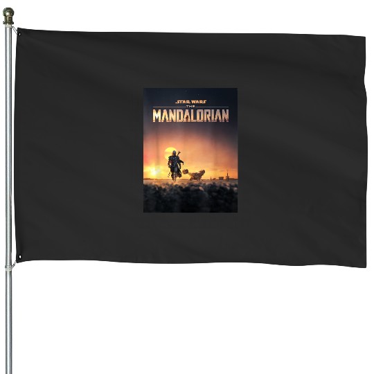 The Mandalorian Disney+ Series Poster T-Shirt House Flags