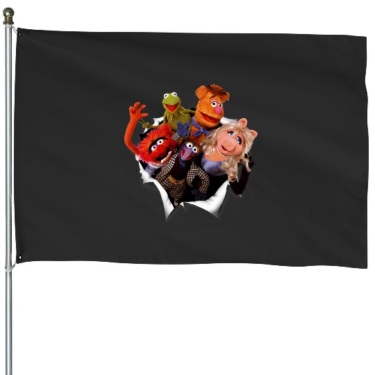 Disney The Muppets Group Shot Breakthrough House Flags