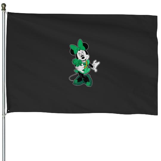 Disney Retro Shamrock Minnie Mouse St. Patrick's Day T-Shirt House Flags