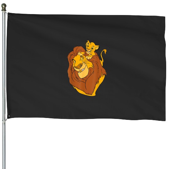 Disney The Lion King Simba and Mufasa Father and Son T-Shirt T-Shirt House Flags