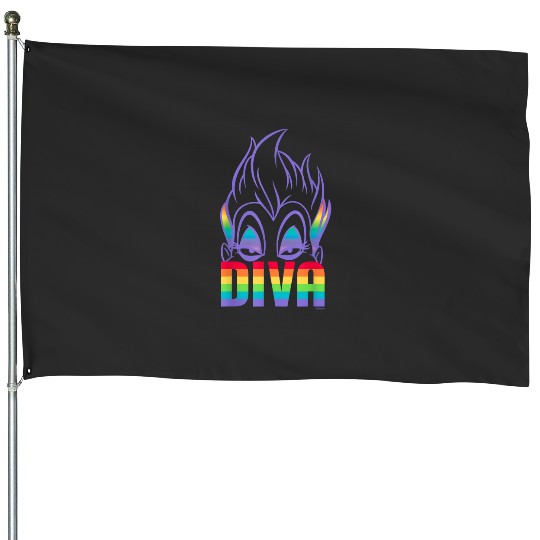 Disney Villains Ursula Diva Pride T-Shirt House Flags