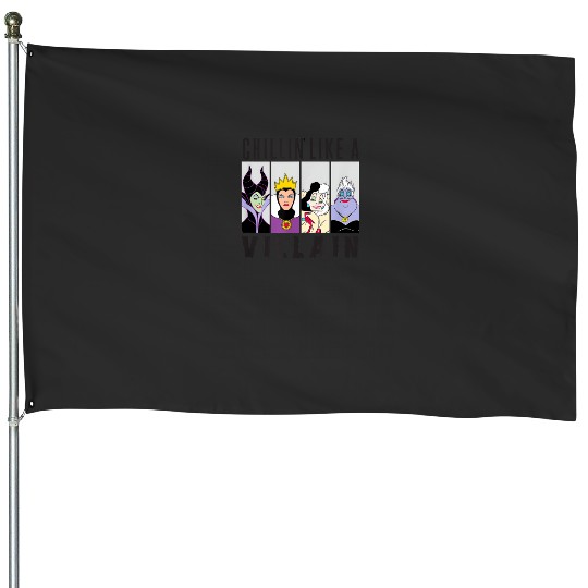 Disney_ Villain Gang_ Ursula,Evil Queen,Cruella,Maleficent T-Shirt House Flags