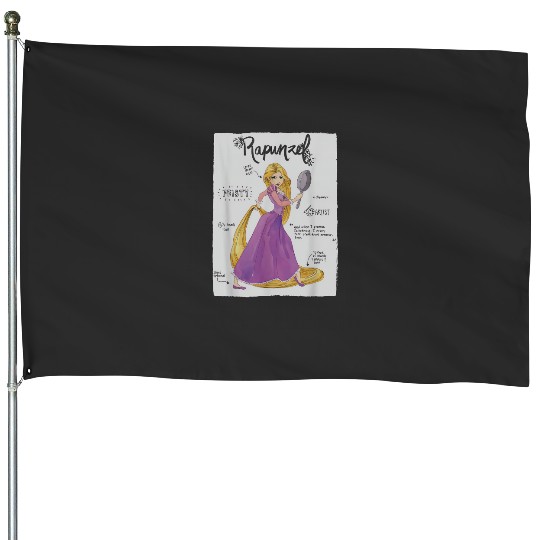 Disney Tangled Rapunzel Fashion Callouts T-Shirt House Flags