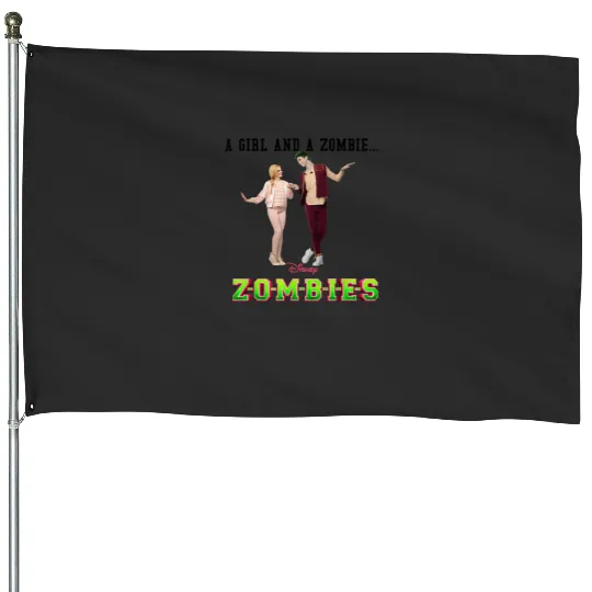 Disney Zombies A Girl and A Zombie T-Shirt House Flags