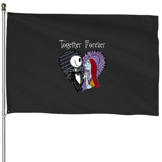 Disney The Nightmare Before Christmas Jack  Sally Together T-Shirt House Flags