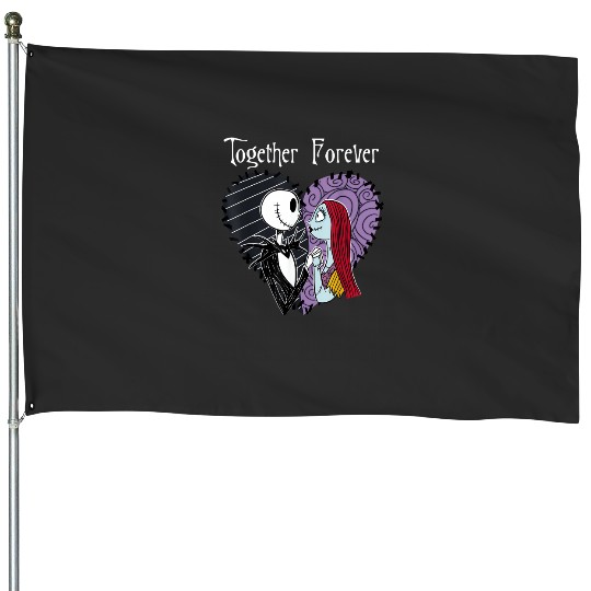 Disney The Nightmare Before Christmas Jack & Sally Together T-Shirt House Flags