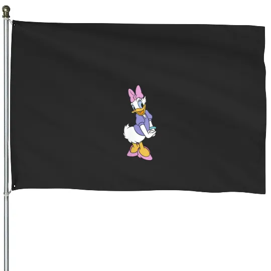 Womens Disney Mickey And Friends Daisy Duck Traditional Portrait V-Neck T-Shirt House Flags